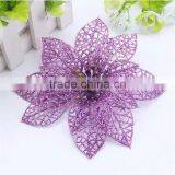 10cm Artificial Christmas Flowers, Christmas Garlands Rattan Christmas Tree Decorations thumbnail-1