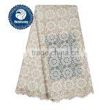 African Lace Fabrics Swiss Voile Lace With Stones Swiss Cotton Lace SL0426 thumbnail-1