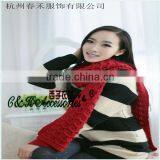 Popular Lovely Girl Winter Knitted Acrylic Scarf Factory in Knit Town thumbnail-1