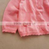 Custom Trendysweet Cute Bows Infant Toddler Girls Latest Pink Cardigan Sweater thumbnail-3