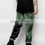 Dark Green Velour Joggers Wholesale Sweatpants Mens thumbnail-4