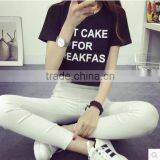 Short Sleeve T-shirt Girl Summer Show Thin Joker Contracted and Relaxed thumbnail-2