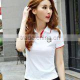 2017 Latest Women Polo Custom Cheap Polo Shirt Fashion Design Polo T-shirts thumbnail-4
