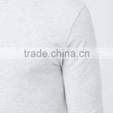 Mens Light Grey Casual t Shirts Turtle Neck Blank T-shirt Long Sleeve Cotton t Shirts thumbnail-4