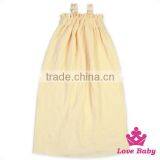 Kids Plain Purple Ruffle Halter Sleeveless Design Baby Girl Soft Evening Smoking Maxi Dress Model Long Skirt thumbnail-4