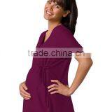 Maternity Scrubs Wrap Top thumbnail-4