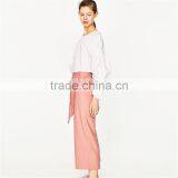 2017 Dongguan Wholesale OEM Casual Cropped Pants for Women thumbnail-3