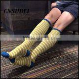 Shining Japanese Girl Stripe Jacqaurd Knee High Tube Christmas Stocking for Women Dress thumbnail-3