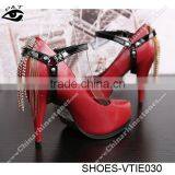 12 Colors New Design 3D Tripartite Shoe Lace Shoe Straps For High Heels thumbnail-3