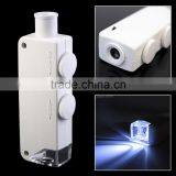 High Quality Mini Handheld 160X - 200X Zoom Magnifier Microscope Jewelers Loupe Magnifying Glass LED Light Hot Selling thumbnail-3