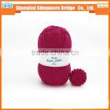 China Yarn Supplier Wholesale Combed Cotton Baby Yarn for Hand Knitting Sweater thumbnail-1