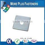 Made in Taiwan Brass Flat Silver Galvanized Stainless Steel Square Washer thumbnail-3