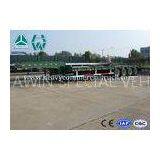 Green HOWO 4 Axles Low Bed Semi Trailer Carbon Steel Low Bed Truck thumbnail-1