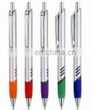 Plastic ball pen with rubber grip