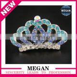 Hair accessories ladies princess crown/rhinestone hair combs