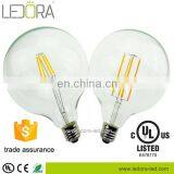SHEN ZHEN LEDORA G80 G95 G125 Led Globe Lamp 220V 360 Degree All Glass Vintage Led Filament Dimmable thumbnail-5