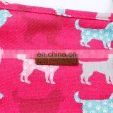 Travel Portable Pet Carrier Bag Breathable Lattice Pet Tote Handbag Soft Canvas Teddy Dog Bag thumbnail-6