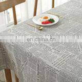 Table Cloth Wholesale English Newspaper Pattern Cotton Linen Table Cloth thumbnail-6