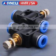SA HVFF Air Fittings Pneumatic Parts Connector Quick Push For Hose Tube Fitting Speed Plastic Switch 4mm 6mm 8mm 10mm 12mm thumbnail-5