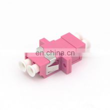 Low price LC SC UPC Duplex OM4 MM Plastic Fiber Optic Adapter