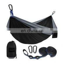 Outdoor Polyester Foldable Holiday Camp Hiking Hammock Portable Camping Hammocks