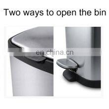 Indoor 6L 12L 20L Stainless Steel Hotel Room Trash Can and Office Household Kitchen Trash Can and Waterproof Bathroom Trash Can thumbnail-4