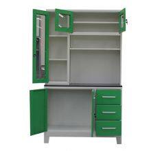 L Type Stee Kitchen Cabinet With Glass Door thumbnail-1