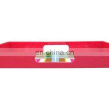 Square Lacquered Wooden Tray In a High Gloss Finish thumbnail-2