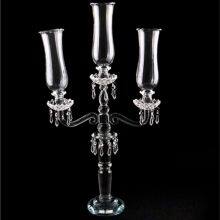 Event Wedding Table Decoration Centerpieces 5 Arms Clear Tall Crystal Candelabra thumbnail-2