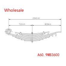A60.9WB3600 Medium Duty Vehicle Rear Wheel Spring Arm Wholesale For IVECO thumbnail-1