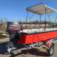 Customized fiberglass boat, fishing boat, fast boat, hard bottomed boat, assault boat