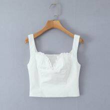 European and American Style Spring and Summer New Street Fashion Hot Girl Casual Top Sexy Suspender Vest Short Skirt Set thumbnail-2