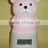 Rechargeable Night Light With Thermometer and Humiditor and Clock