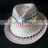 Straw Colorful hats paper straw hats Cowboy Straw Hat