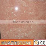 xiamen best quality pink rose artificial marble slab
