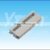 Made in China 2.54mm Pitch 13pin With Convex Point White Color IDC Socket Connector