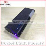 LP-503 Factory wholesale 4 USB mobile battery Charger 12000mah Power Bank with flashlight money detector 3 in 1 power bank