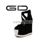 GDSHOE Wedge Shoes Beautiful High Heel Sandals Ladies Sandals Good Quality