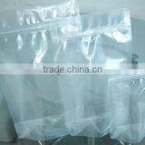 Transparent Plastic Stand Up Pouch With Zipper and Eurohole OnTop thumbnail-6