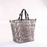 4932 Hot Selling Design Exotic Snake Skin Printing PU Material Fashion Shoulder Handbag Women thumbnail-3