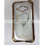 Hin Clear Crystal Rubber Plating TPU Soft Case Cover For Samsung Galaxy J1 MINI thumbnail-3