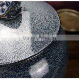50CM Height Art Deign Excellent Quality Big Chinese Blue Jars for Storage Made in Vietnam thumbnail-2
