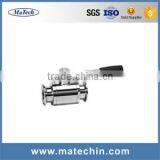 OEM 1/2" Stainless Steel Ss304 Pneumatic Sanitary Ball Valve thumbnail-5