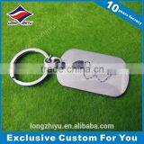 Sweet Heart Aluminum Bespoke Metal Keychain With Printing Logo