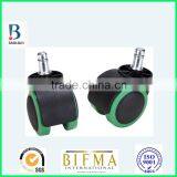 BL 50mm Smal Black& Green Durable Mute Swivel Outdoor Rubber Office Chair Caster thumbnail-6