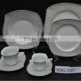 30pcs s Shape Porcelain Tableware, Porcelain Dinnerware--dinner Set With Silver Decal SDG 1507