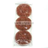 Promotional high quality kitchen copper coated mesh scourer