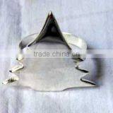 Silver Napkin Ring, Metal Napkin Ring, Brass Napkin Ring thumbnail-1