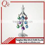 Beautiful Pendants Decorated Clear Glass Christmas Tree for Home Decoration