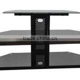 Black Glass Plasma tv Stand tv Unit Led tv Wall Unit RN1204 thumbnail-1